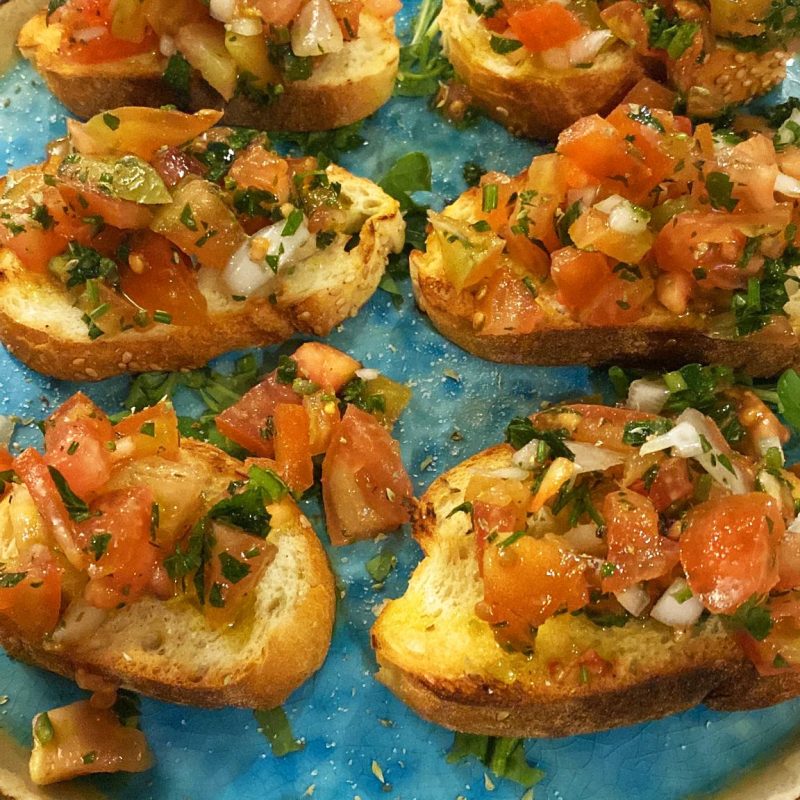 Crostini al pomodoro - San Cristobal Enna