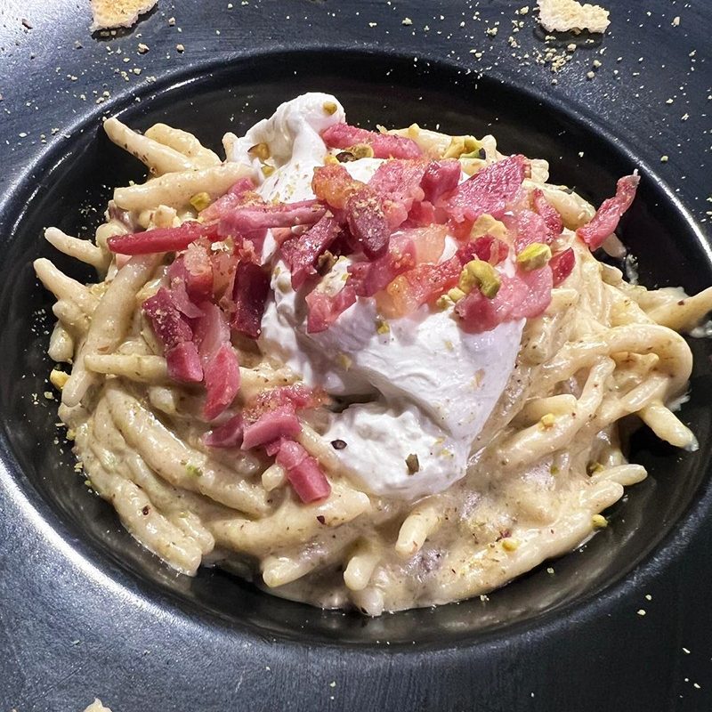 Trofie con pancetta-San Cristobal Enna